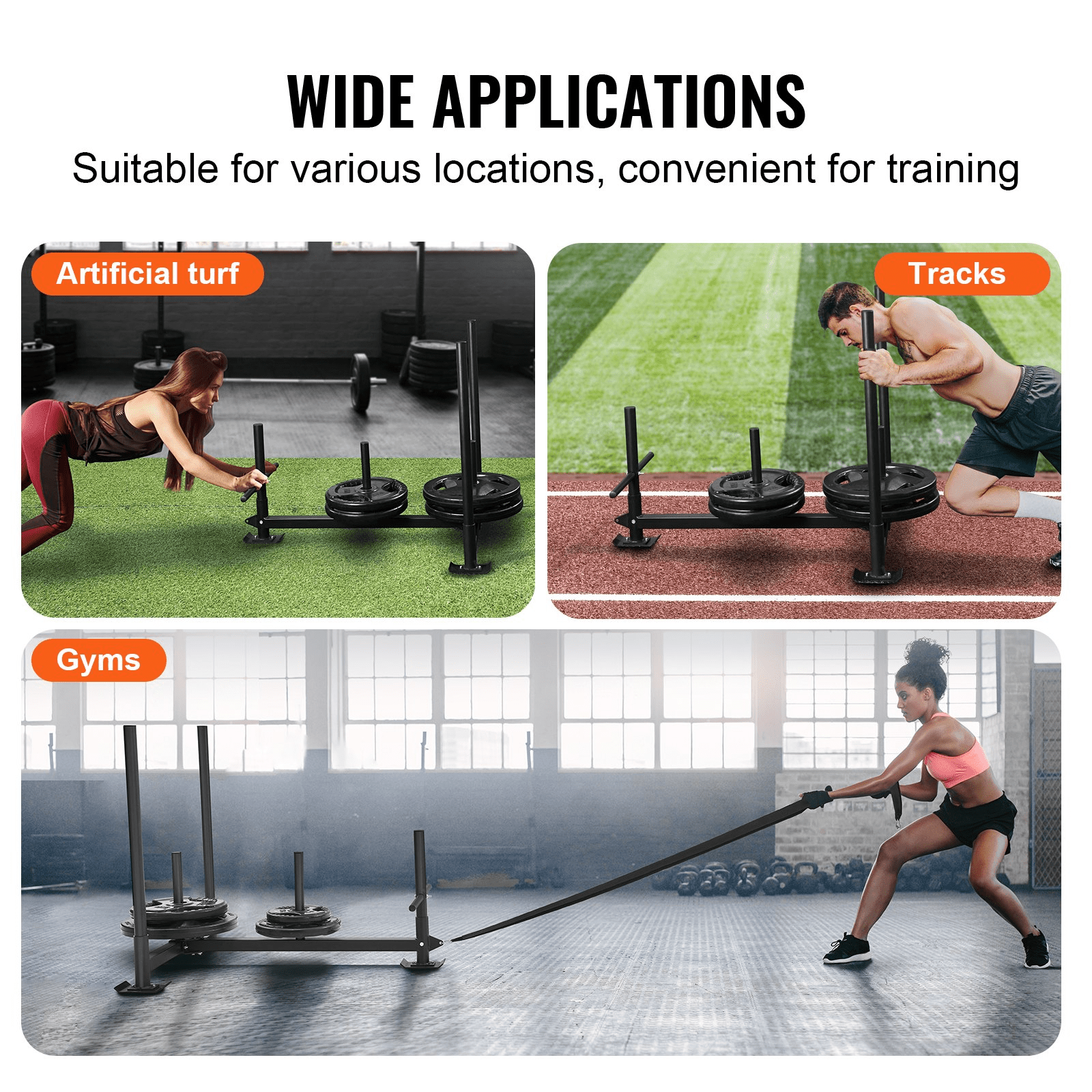 VEVOR Weight Training Sled – Push & Pull Power Trainer for Athletic Performance - GNS Beauty & Personal Care