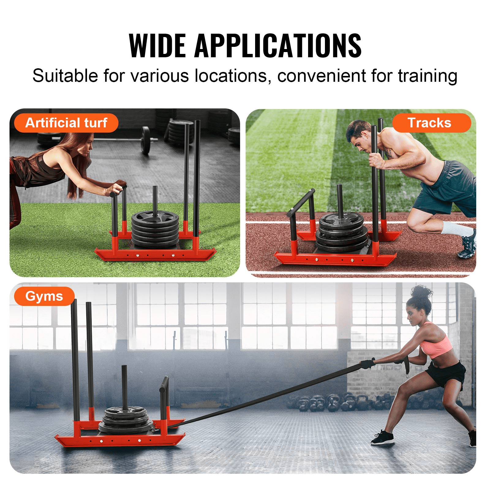 VEVOR Weight Training Sled - Push/Pull Power Sled for Strength & Speed - GNS Beauty & Personal Care