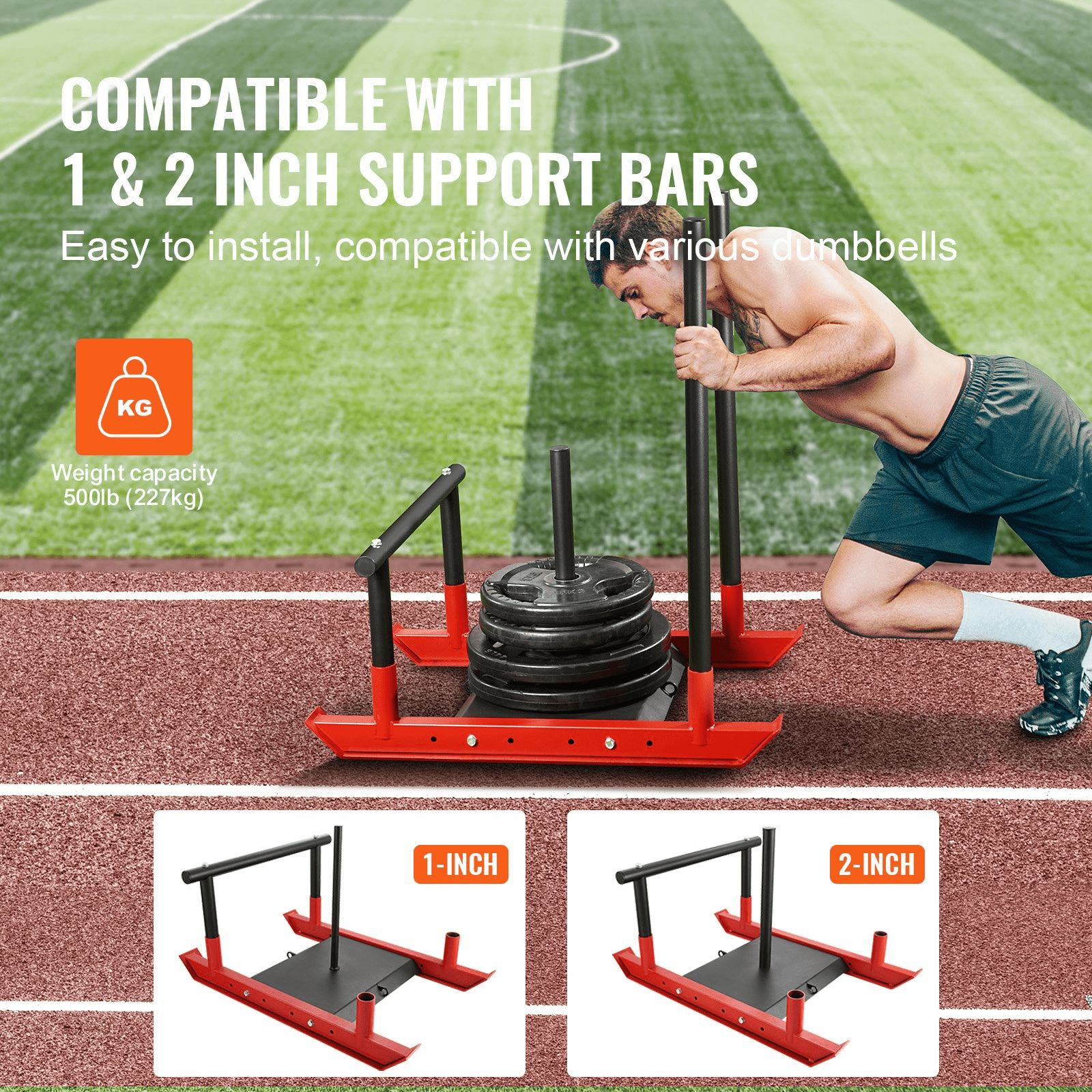 VEVOR Weight Training Sled - Push/Pull Power Sled for Strength & Speed - GNS Beauty & Personal Care