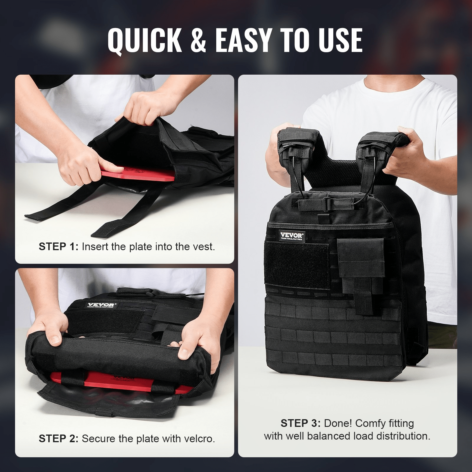 VEVOR Weight Vest Plates - 2x 8.75 LB Plates for Running & Strength Training - GNS Beauty & Personal Care