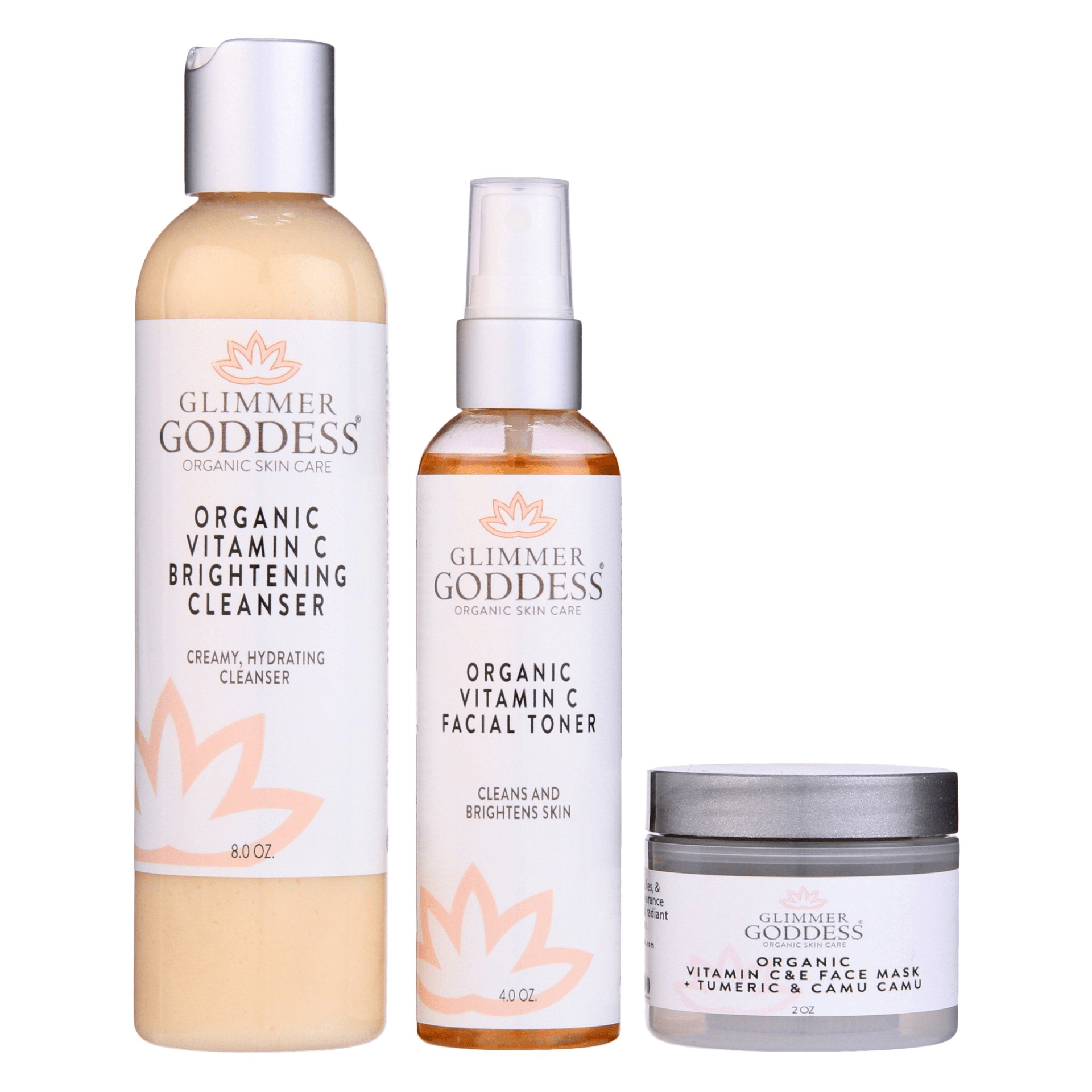 Vitamin C Brighter Skin Organic Skin Care 3 Step Cleansing Kit - GNS Beauty & Personal Care