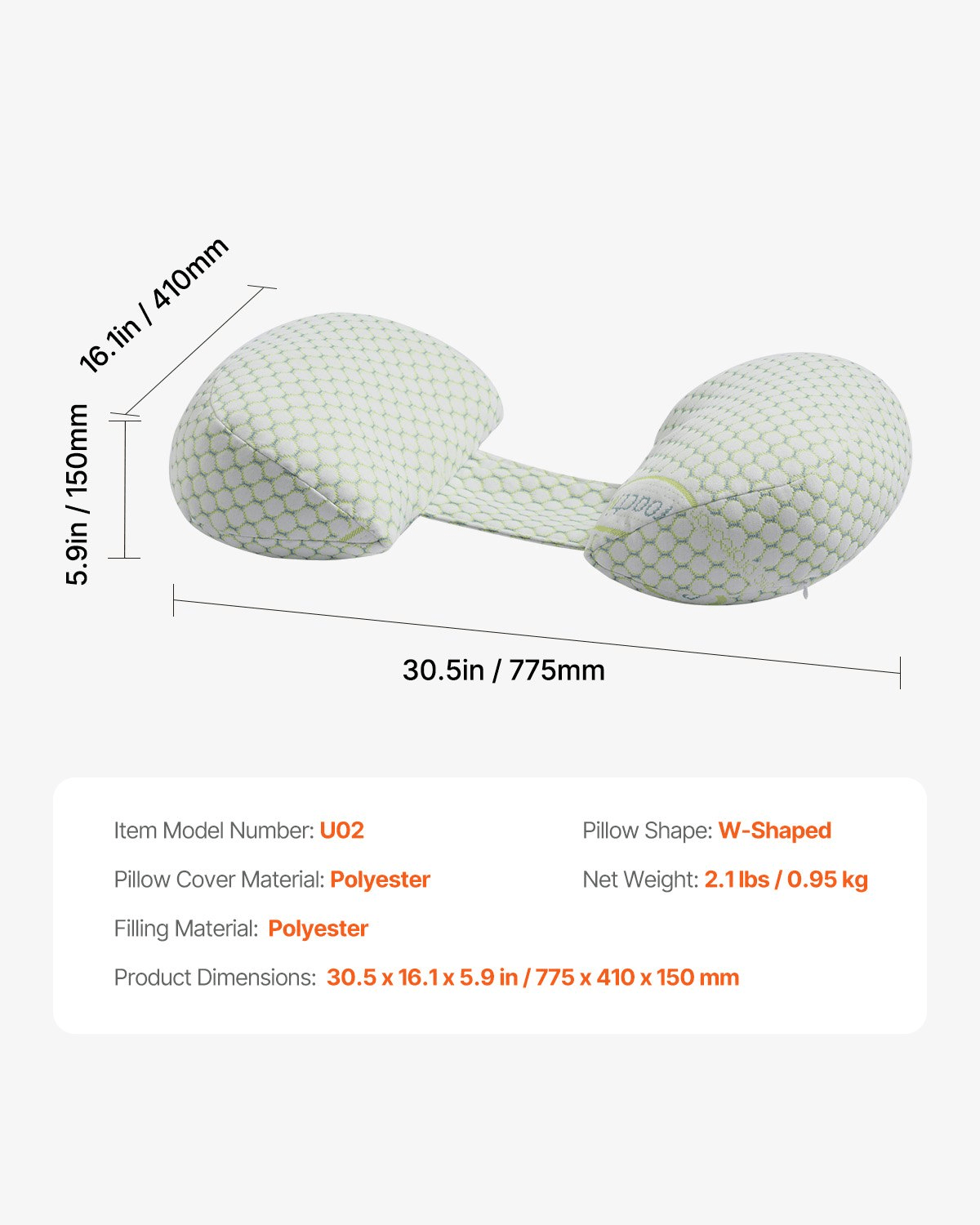 W - Shaped Pregnancy Wedge Pillow – Soft, Supportive, and Breathable - GNS Beauty & Personal Care