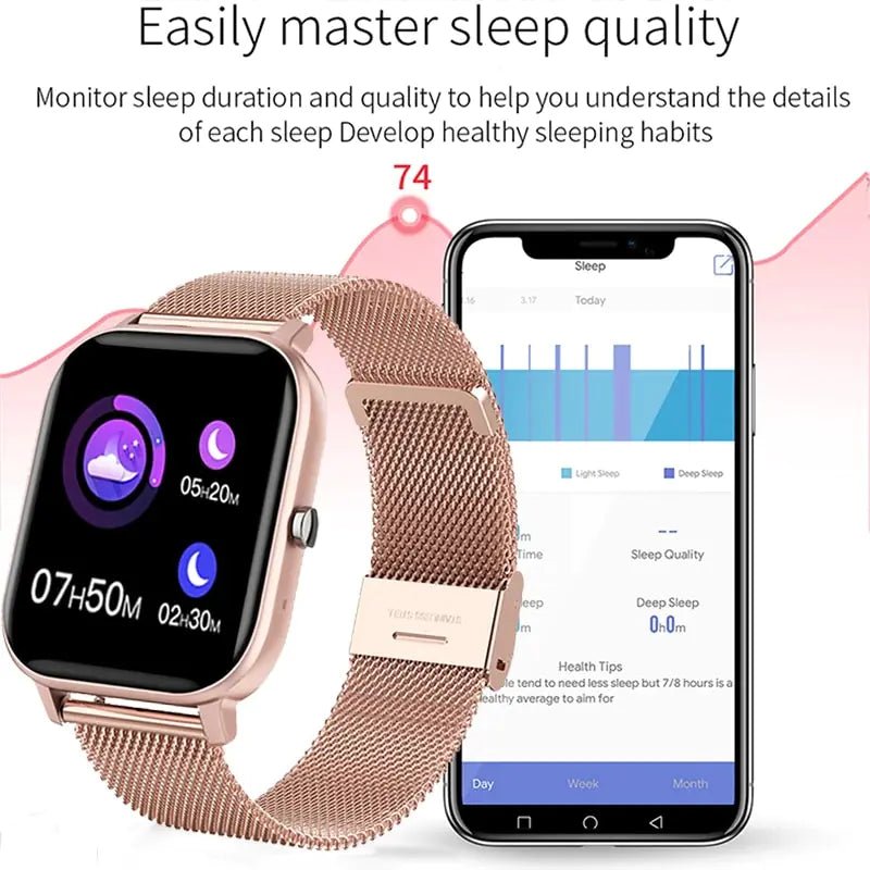 Waterproof Fitness Smartwatch with Touch Call – Your Ultimate Workout & Lifestyle Companion - GNS Beauty & Personal Care