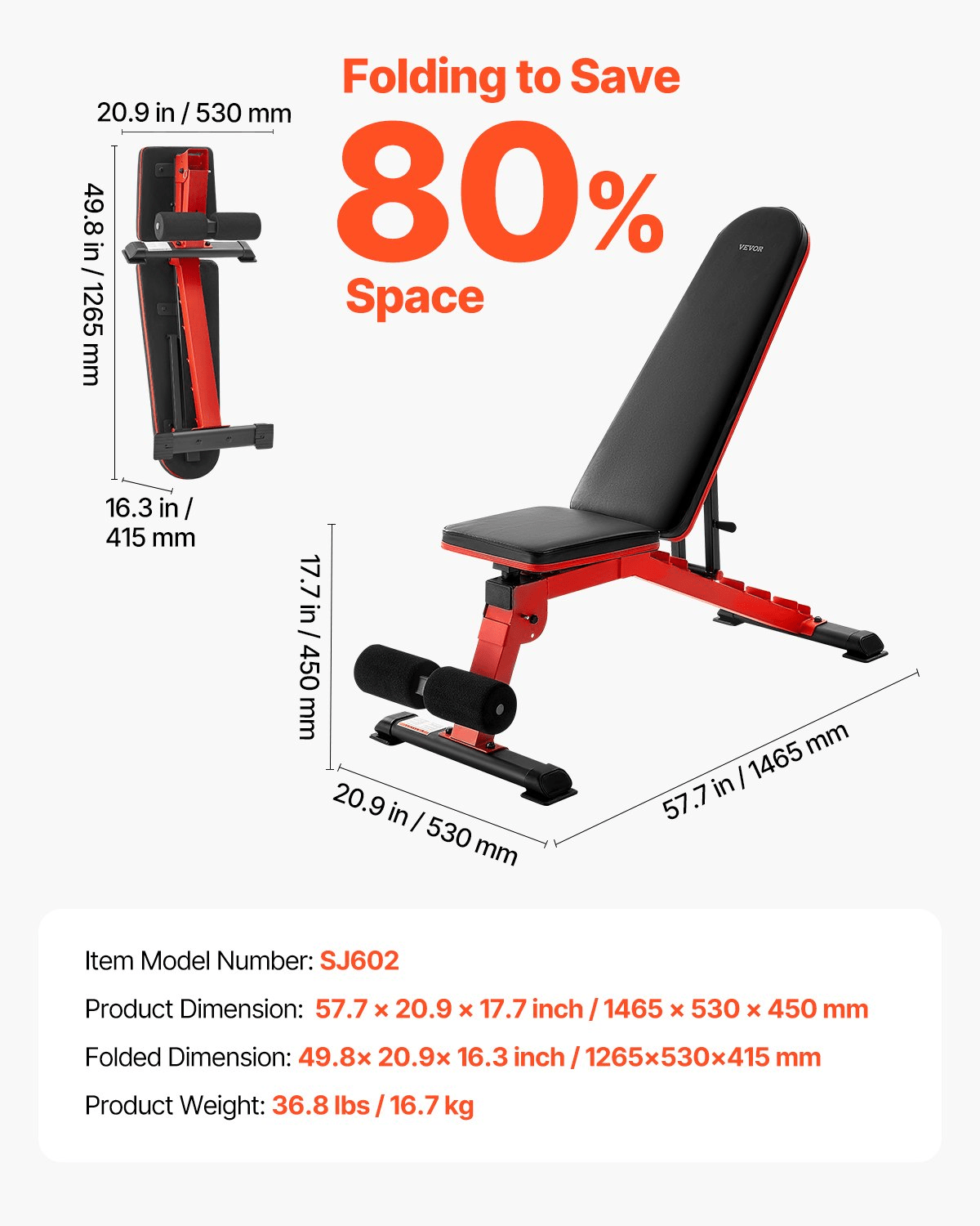 Weight Bench Sit up Bench for Home Gym Strength Training Adjustable Foldable - GNS Beauty & Personal Care