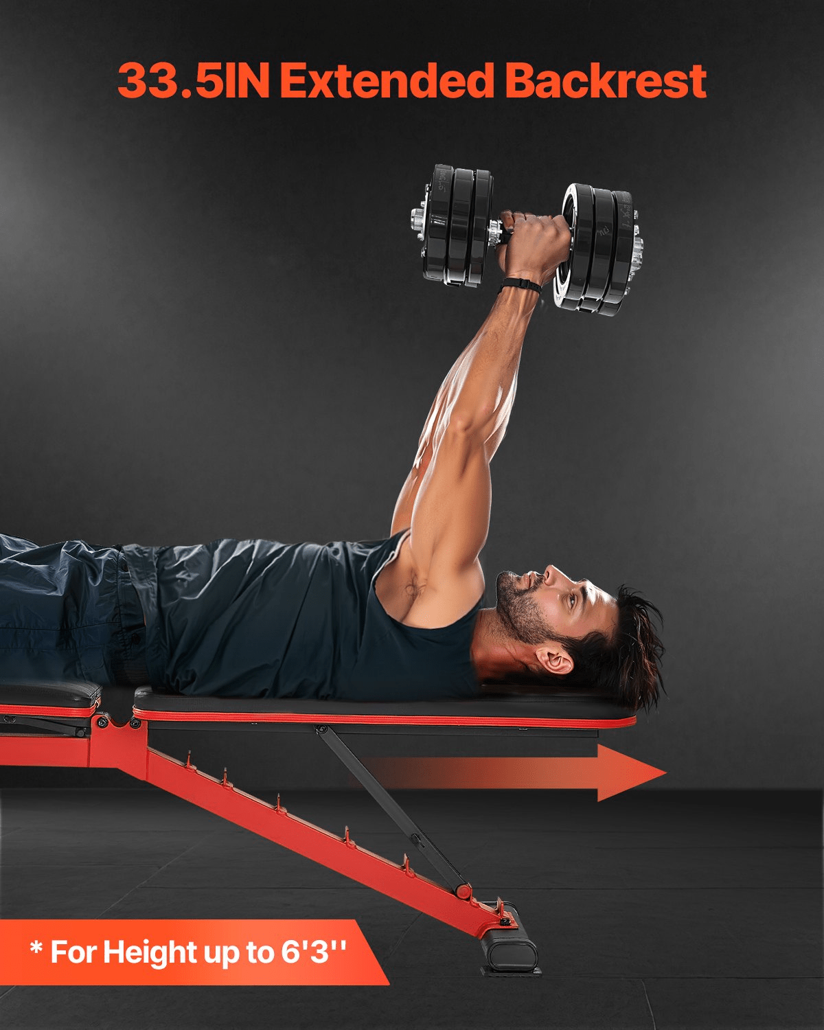 Weight Bench Sit up Bench for Home Gym Strength Training Adjustable Foldable - GNS Beauty & Personal Care