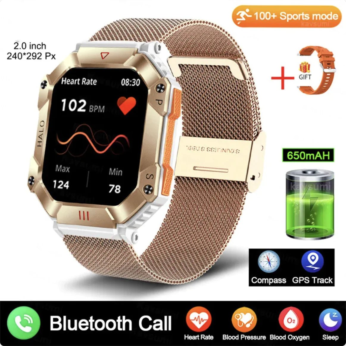 Women's Advanced Android GPS Fitness Smartwatch - GNS Beauty & Personal Care