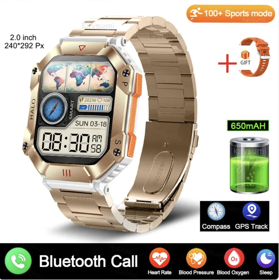 Women's Advanced Android GPS Fitness Smartwatch - GNS Beauty & Personal Care