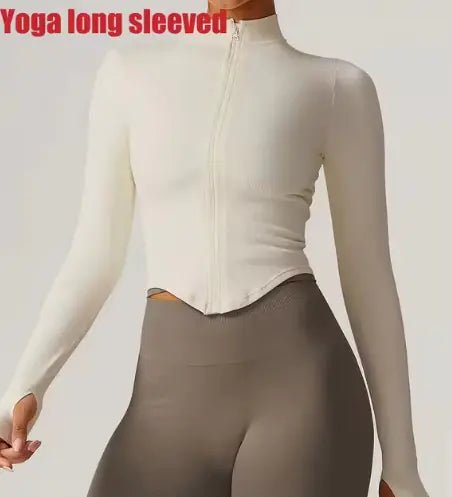 Women’s Stylish Workout Zipper Crop Top - GNS Beauty & Personal Care