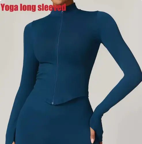 Women’s Stylish Workout Zipper Crop Top - GNS Beauty & Personal Care