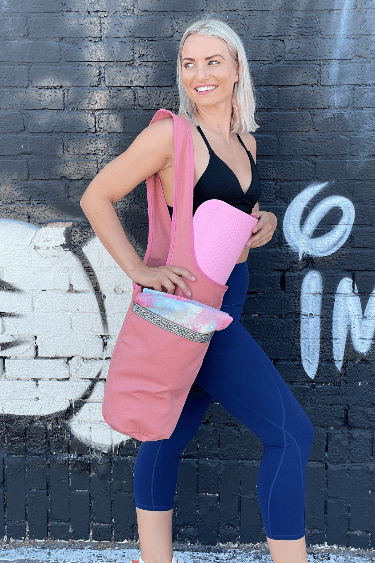 Yoga Mat Carrying Tote Bag – Durable, Spacious & Stylish for On - the - Go Fitness - GNS Beauty & Personal Care
