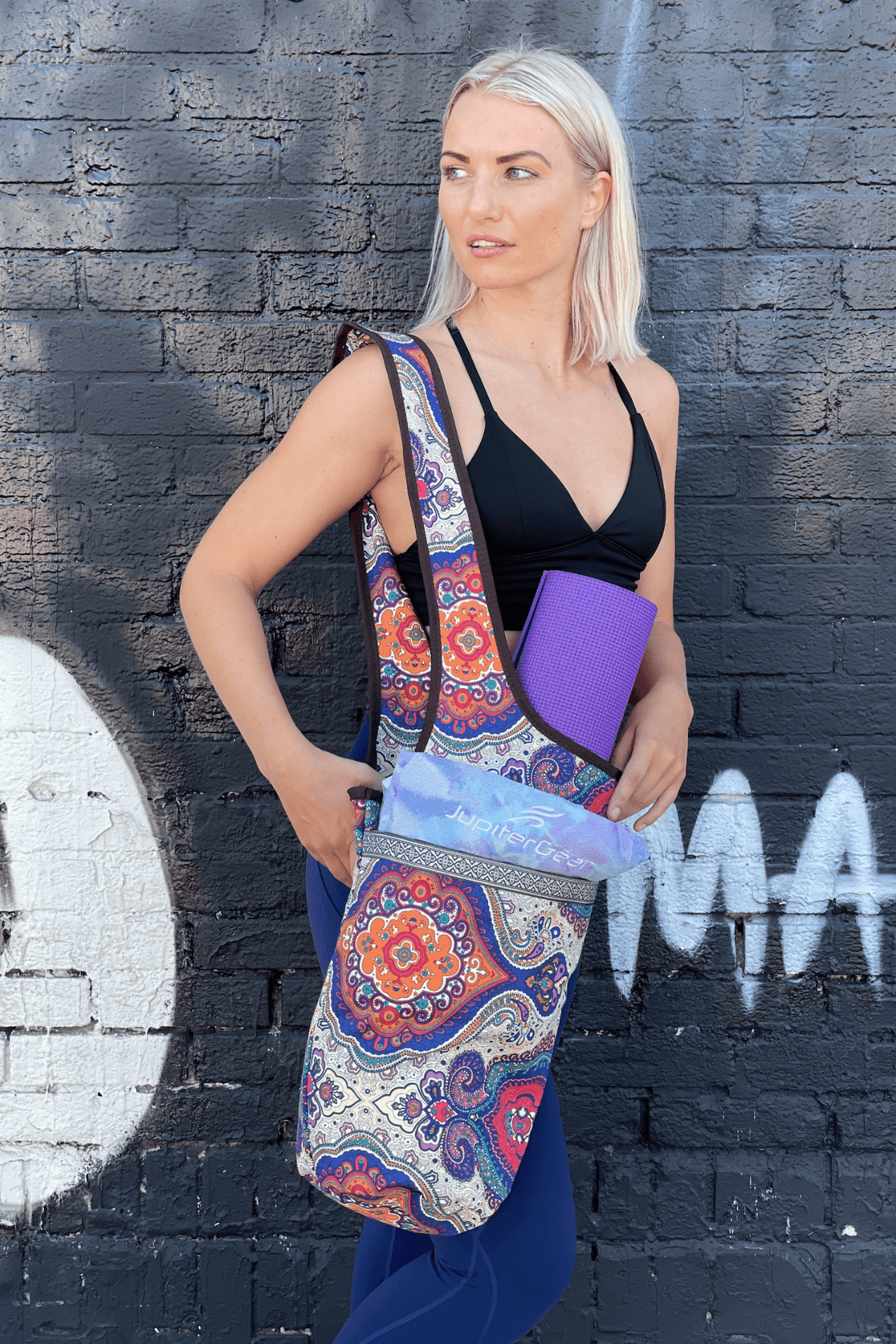 Yoga Mat Carrying Tote Bag – Durable, Spacious & Stylish for On - the - Go Fitness - GNS Beauty & Personal Care