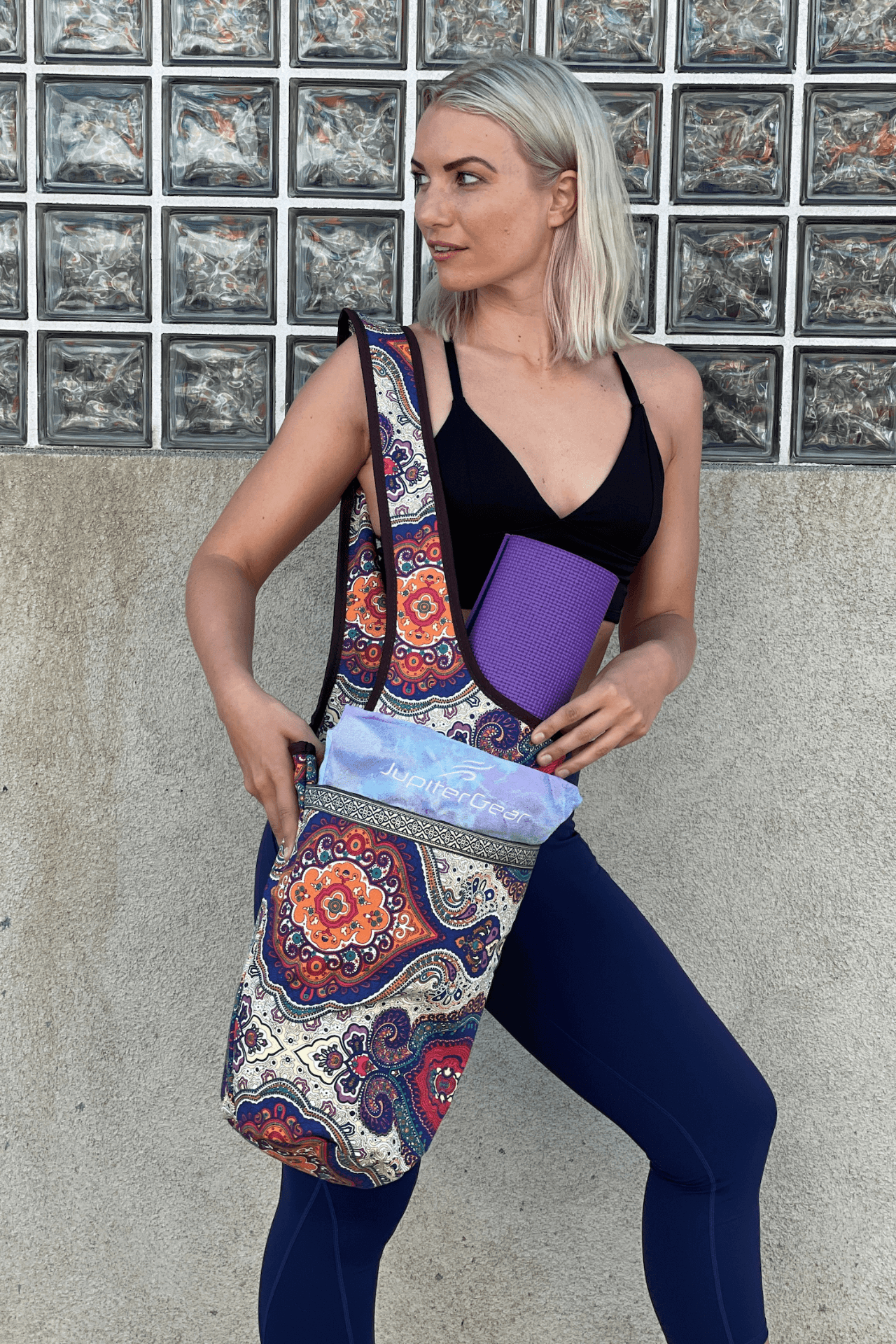 Yoga Mat Carrying Tote Bag – Durable, Spacious & Stylish for On - the - Go Fitness - GNS Beauty & Personal Care