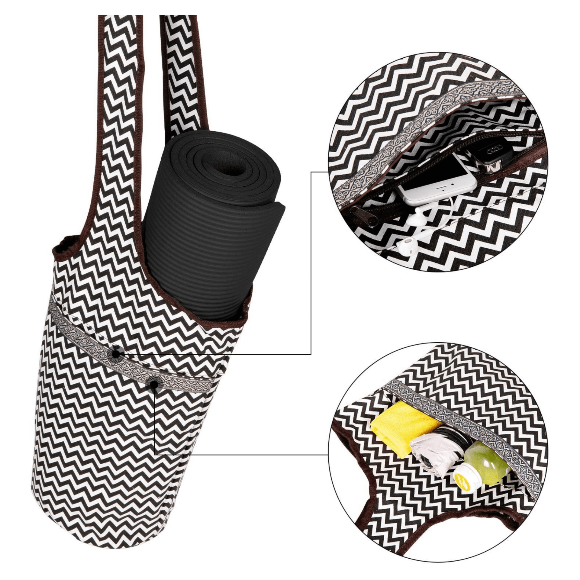 Yoga Mat Carrying Tote Bag – Durable, Spacious & Stylish for On - the - Go Fitness - GNS Beauty & Personal Care