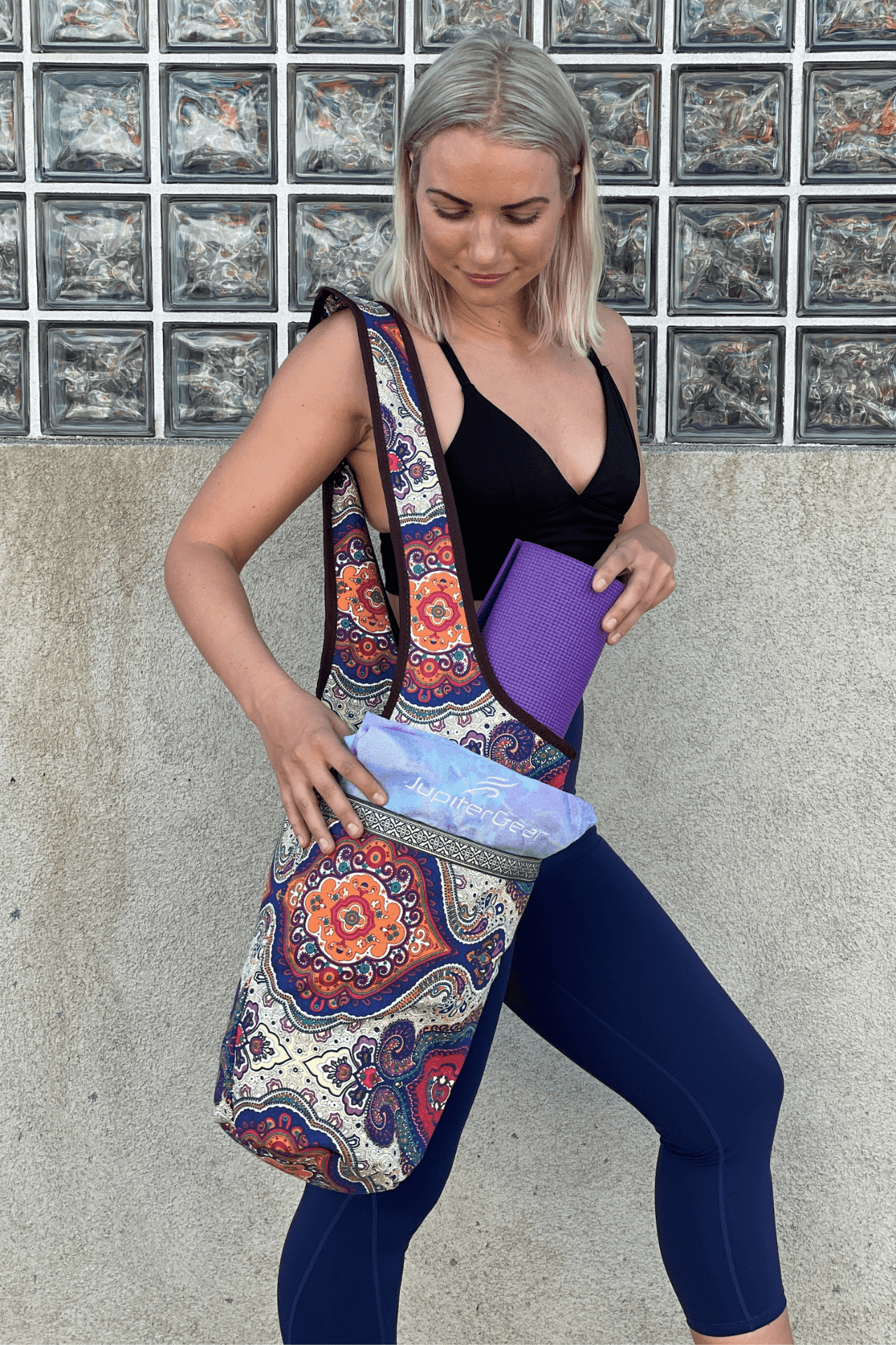 Yoga Mat Carrying Tote Bag – Durable, Spacious & Stylish for On - the - Go Fitness - GNS Beauty & Personal Care