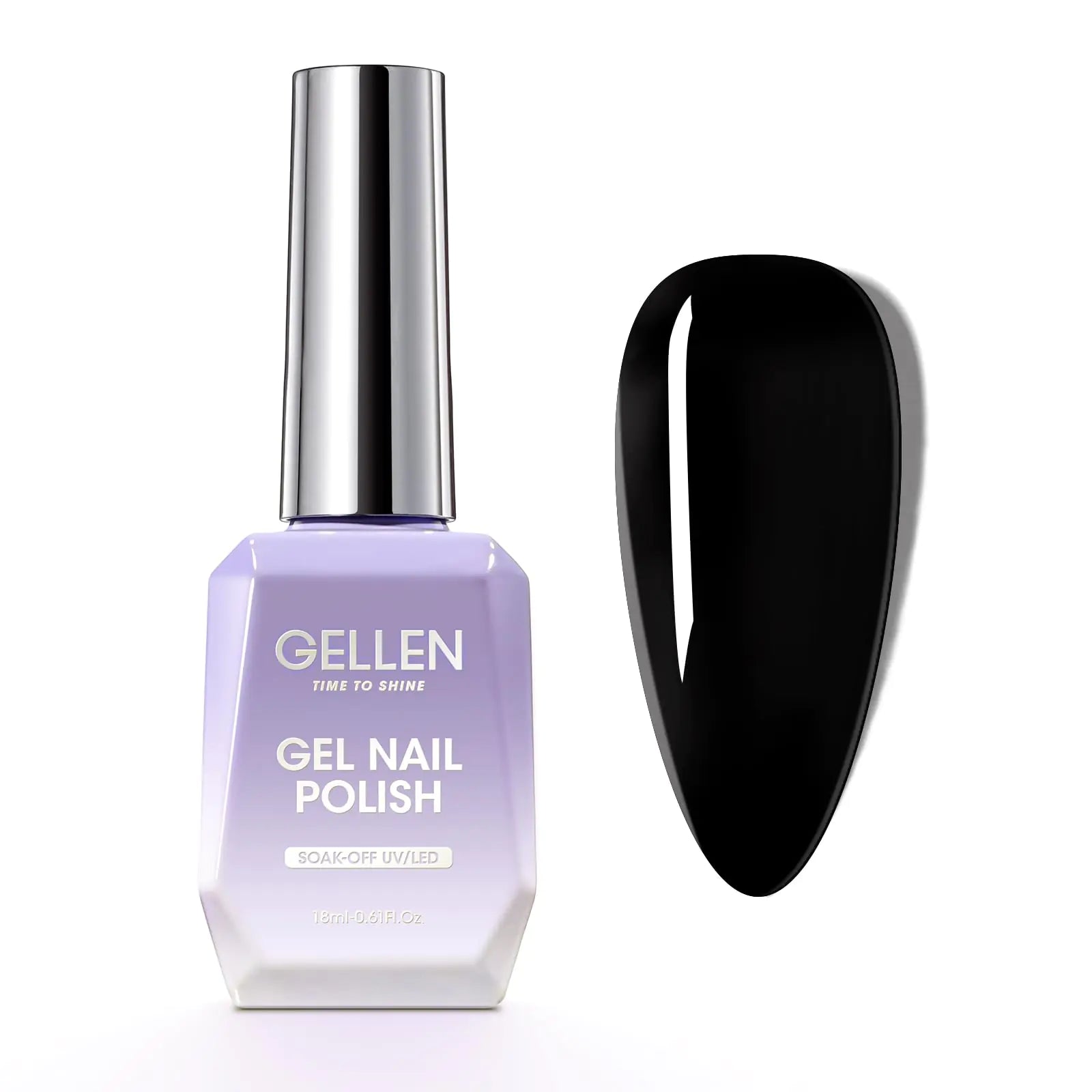 Sustainable Chic: Eco-Friendly 18ml Black Gel Nail Polish