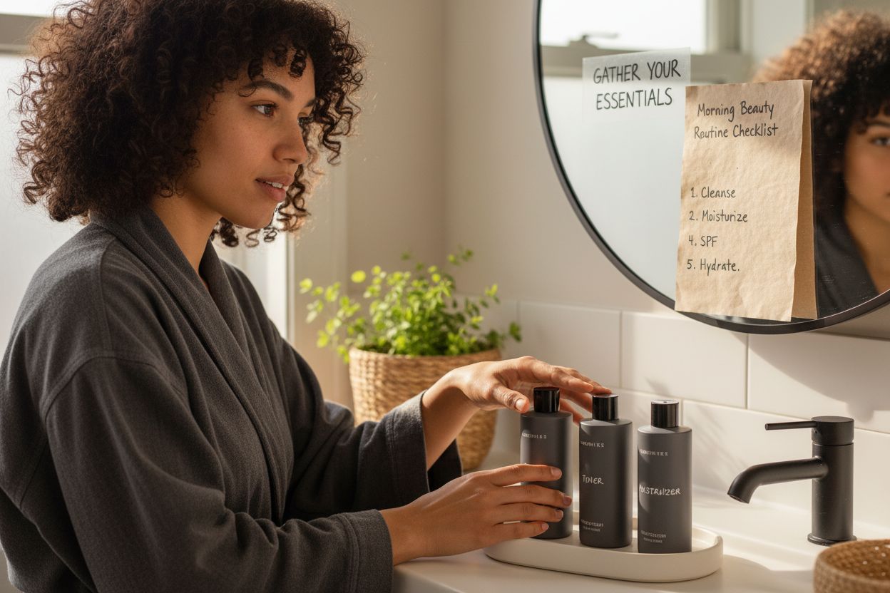 morning beauty routine checklist