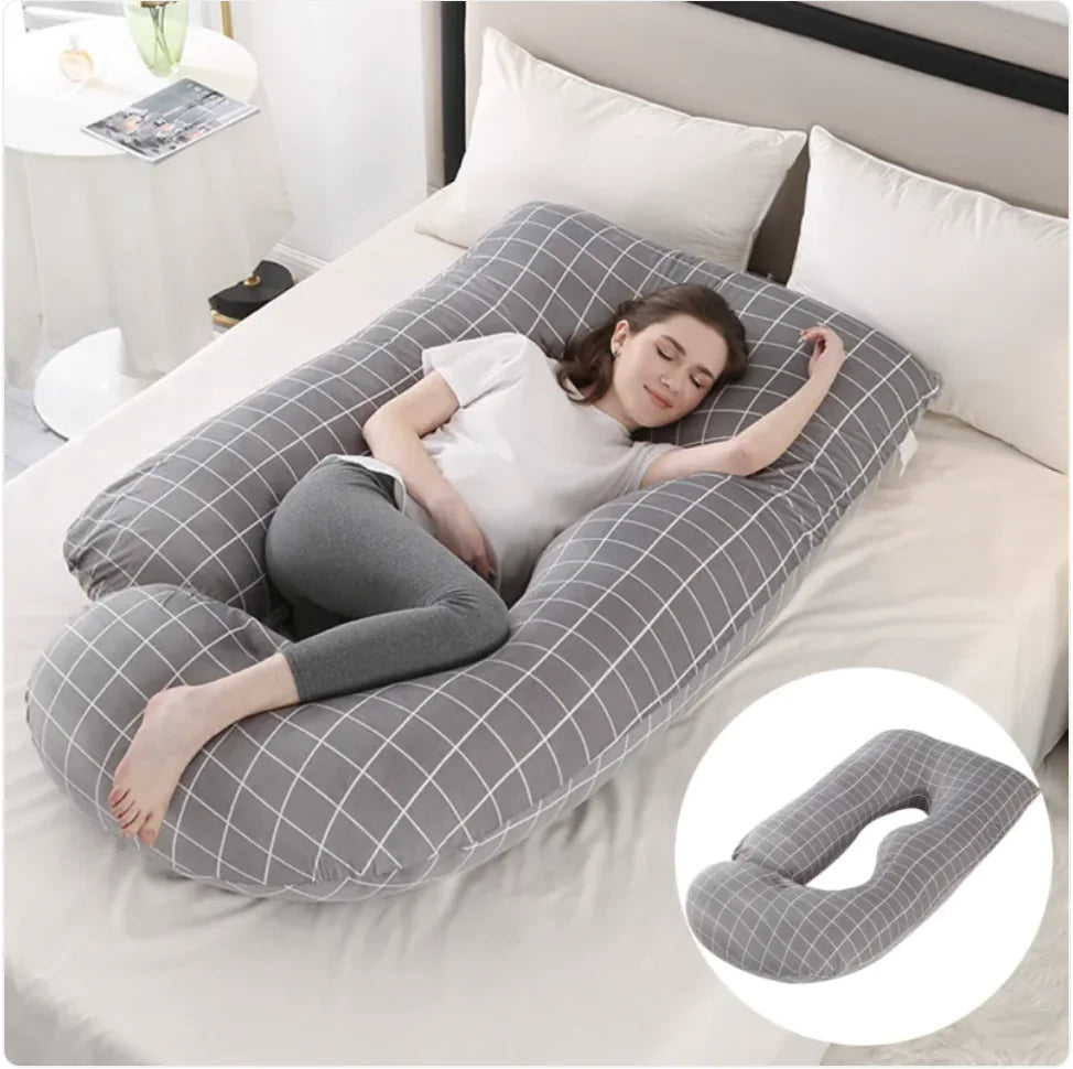 Ultimate J-Shaped Pregnancy Pillow for Comfort & Support