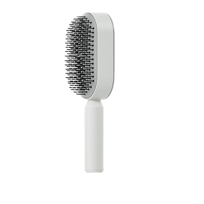 Innovative Self Cleaning Anti-Static Hair Brush with Scalp Massage