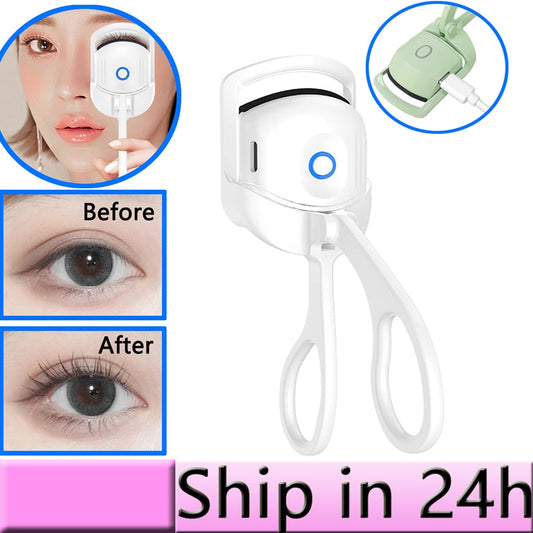 Electric Heated Eyelash Curler with Long-Lasting Results