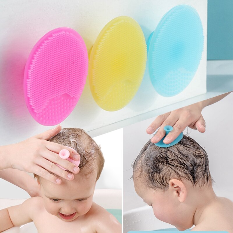 Silicone Baby Bath Brush - Gentle Scalp Massage & Hair Washing