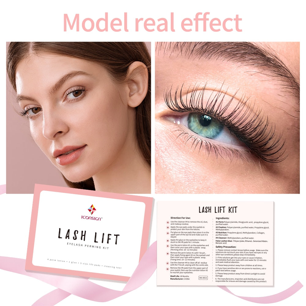 ICONSIGN Eyelash Lift Kit – Effortless Salon-Quality Lashes at Home