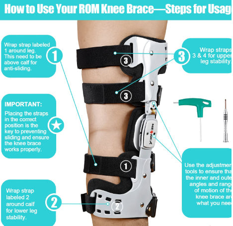 Knee Brace PRO - Advanced Support for Post-Surgery Recovery