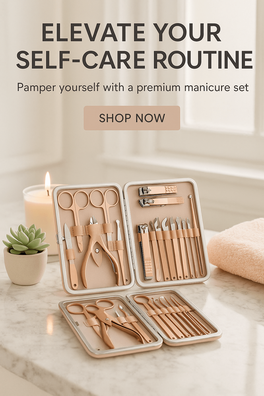 18 - in - 1 Premium Manicure Pedicure Kit – Elegance & Precision for Perfect Grooming - GNS Beauty & Personal Care