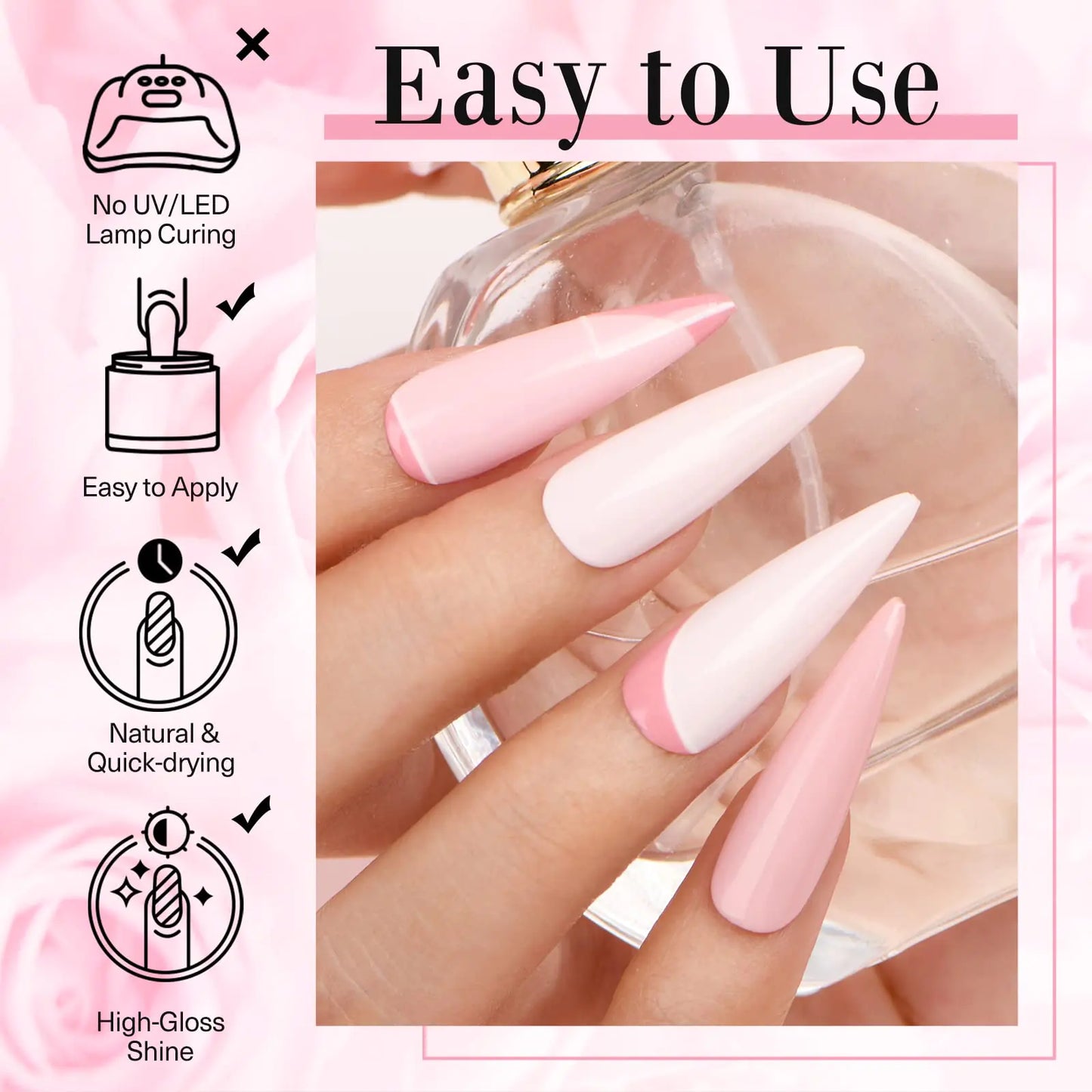 AZUREBEAUTY Dip Powder Nail Kit with 4 Nude Colors