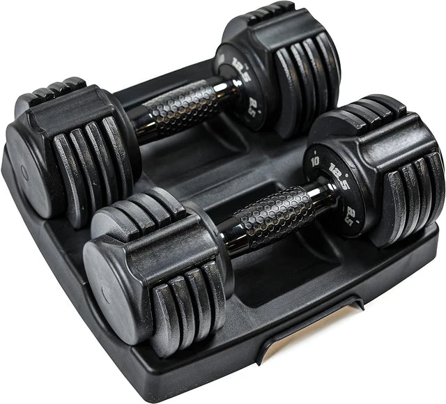 Versatile Adjustable Dumbbell with Rotating Handle