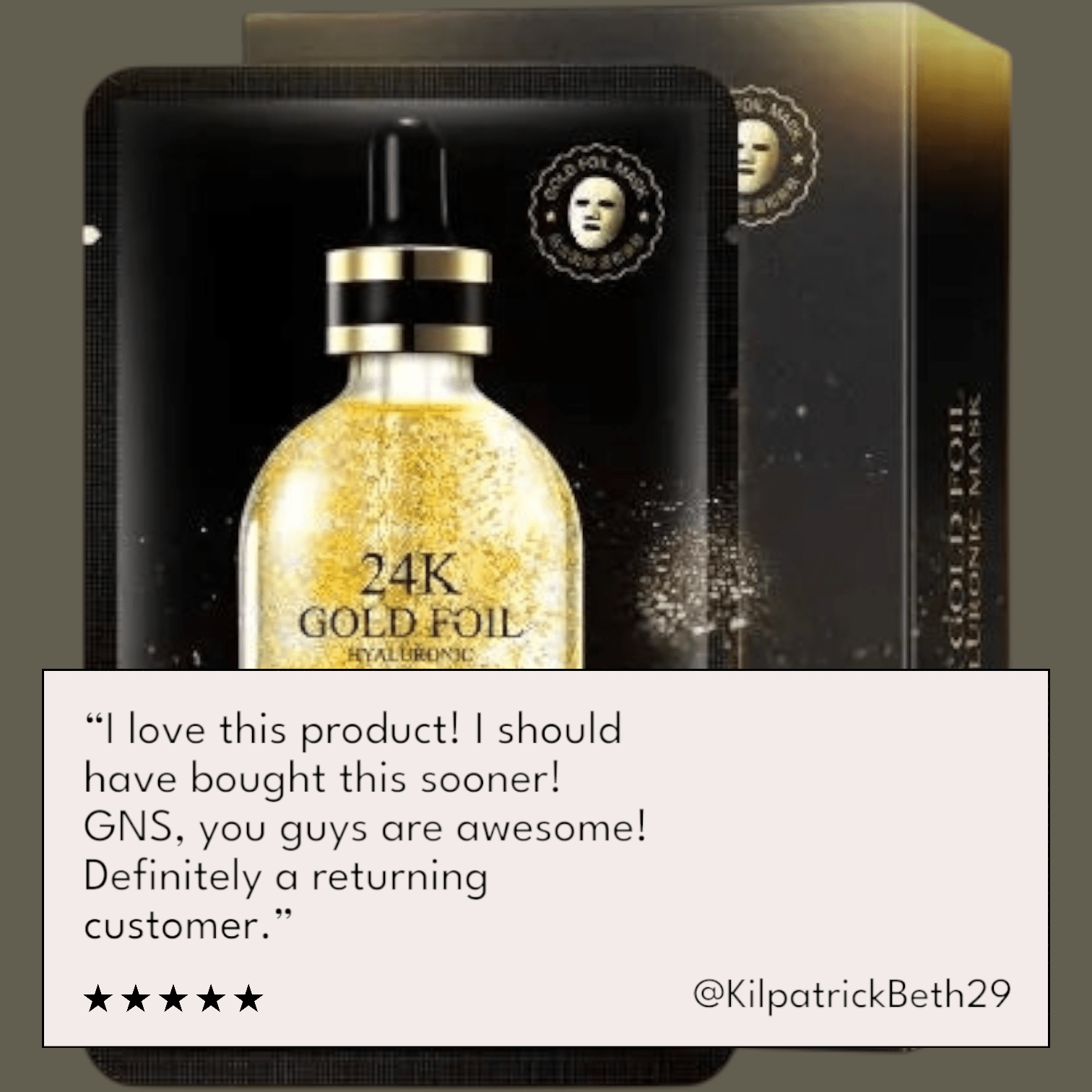 24K Gold Hydrating & Glowing Skin Mask - GNS Beauty & Personal Care