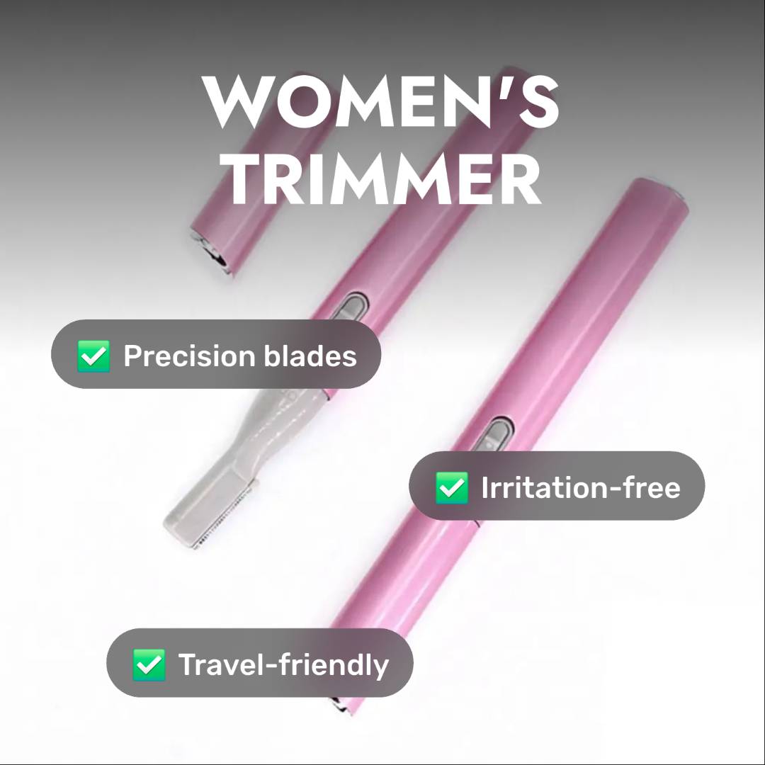 Compact Women's Hair Trimmer – Effortless Grooming for Smooth, Silky Results