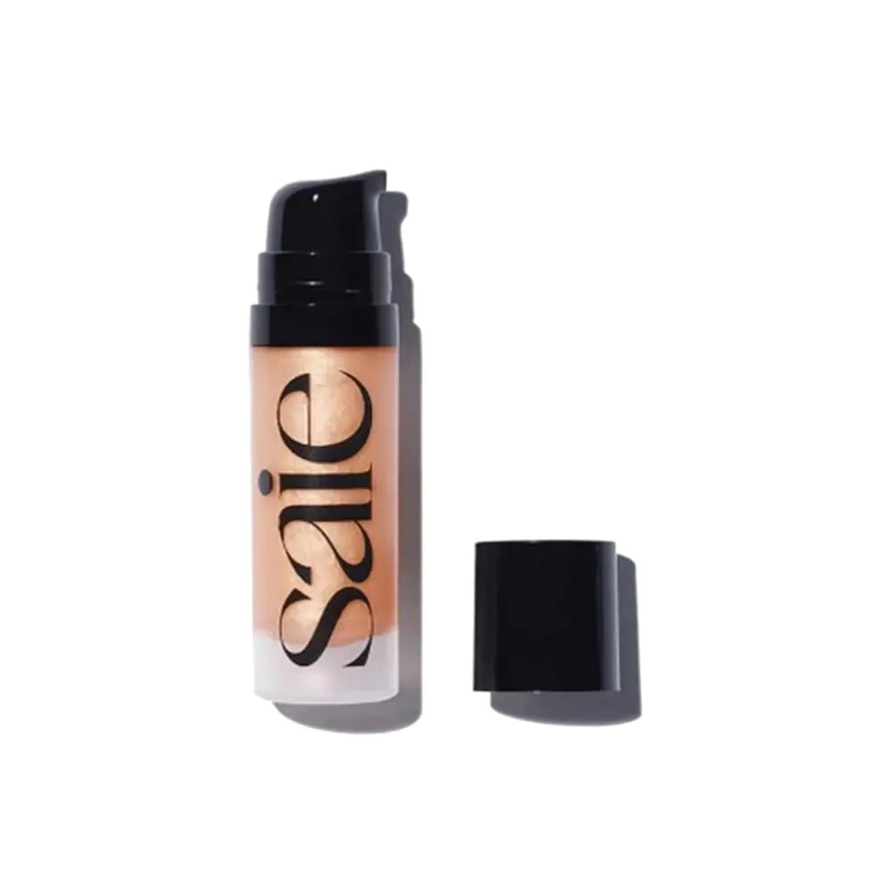 Vitamin C Illuminator & Primer - Saie Mini Glowy Super Gel, 0.5 oz (Sunglow)