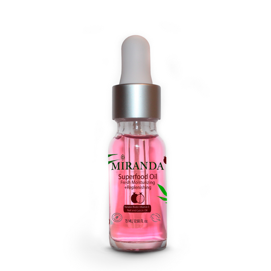 MIRANDA Plant-Based Nail and Cuticle Oil Fresh Moisturizing +Replenishing SUPERFOOD OIL