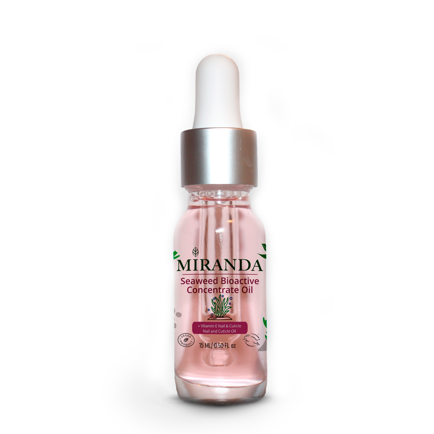 MIRANDA Natural Nail and Cuticle Oil with SEAWEED Bioactive Formula