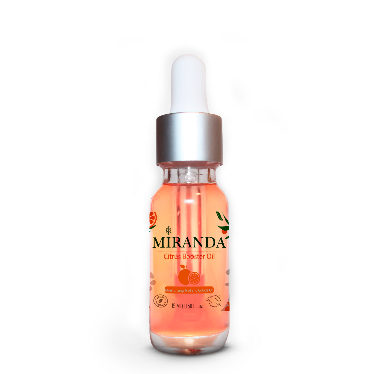 MIRANDA All-Natural Citrus Nail & Cuticle Oil - Best for Brittle Nails