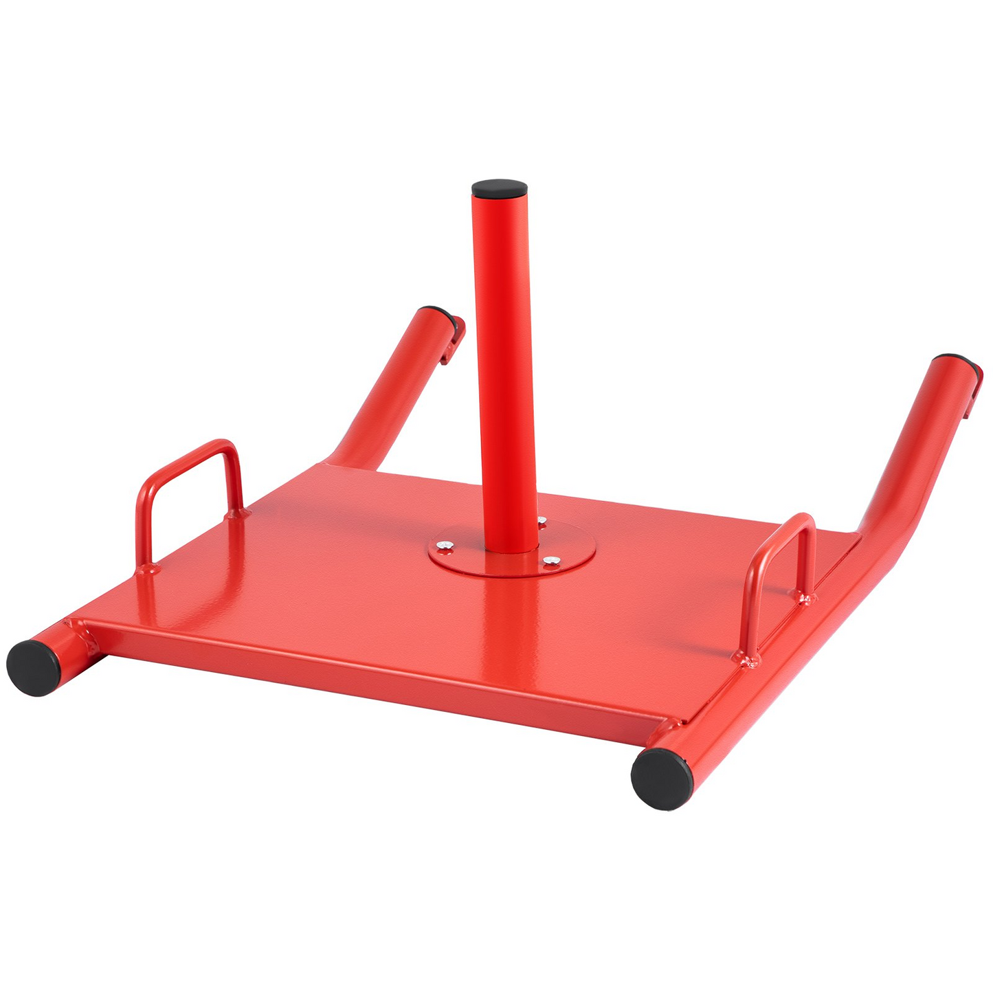 VEVOR Weight Sled for Strength Training - Push, Pull & Drag Fitness Equipment, Adjustable, Durable, Heavy Duty (Red)