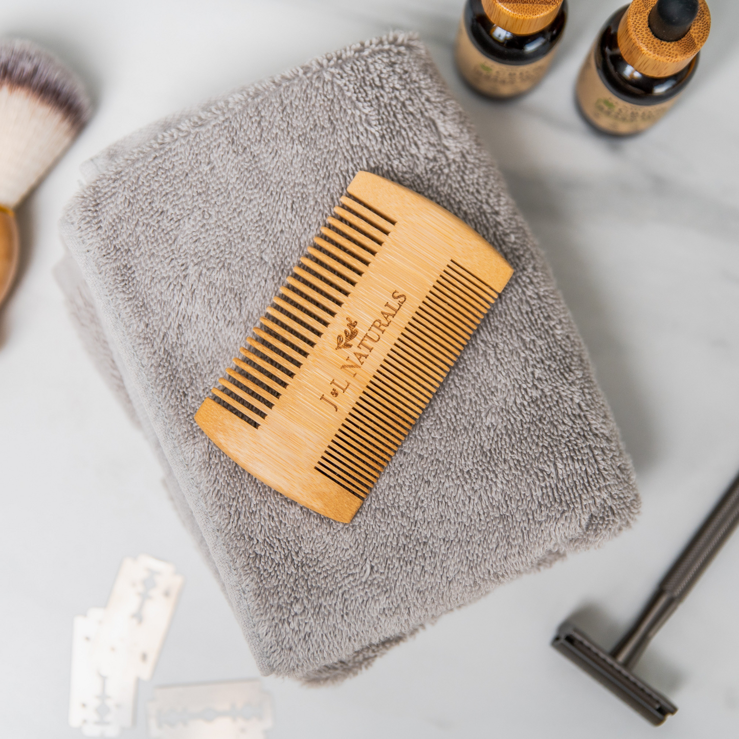 Eco-Friendly Bamboo Beard Comb for Smooth Grooming