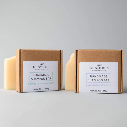 Natural Beard Wash Bar Duo - Lavender Tea Tree & Peppermint Rosemary