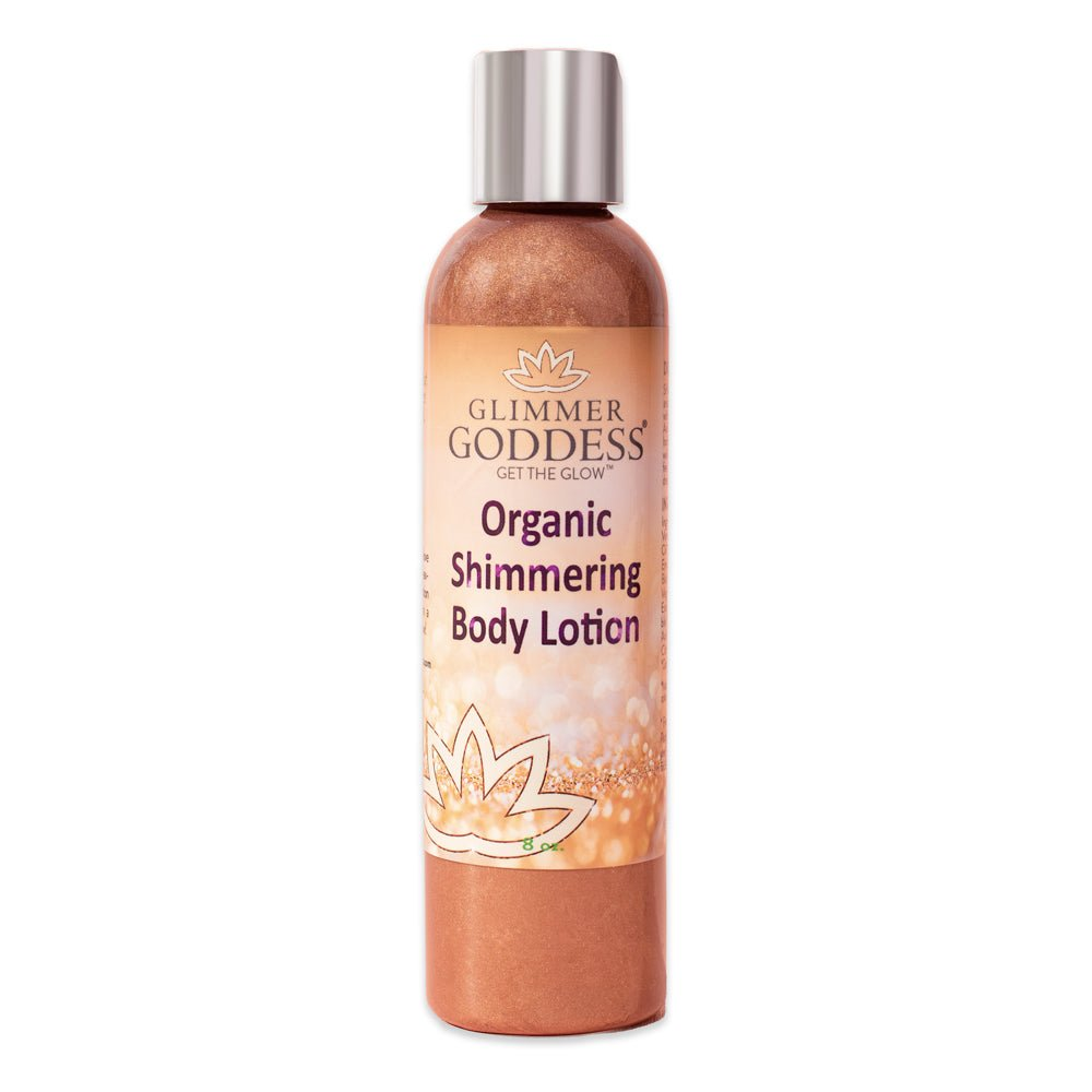 Organic Shimmer Body Lotion with Bronze Glow