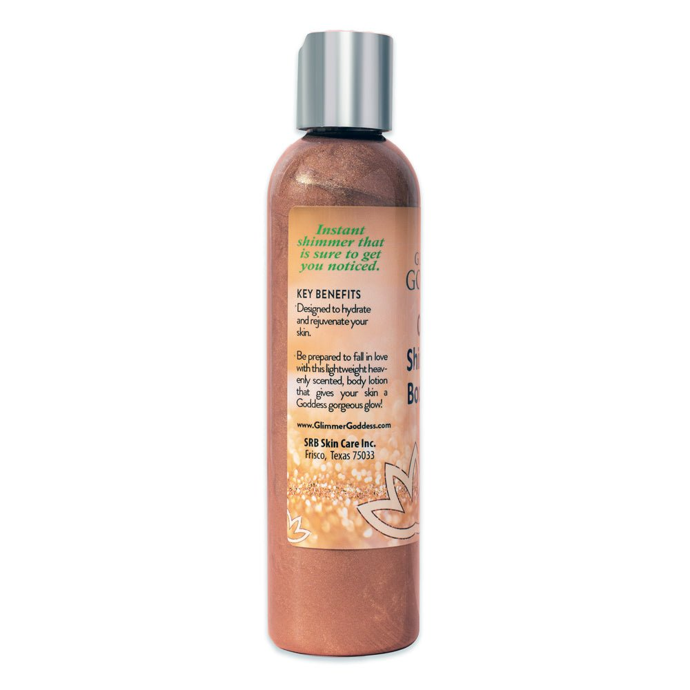 Organic Shimmer Body Lotion with Bronze Glow