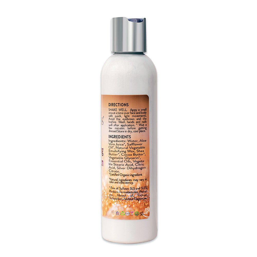 Organic Shimmer Body Lotion with Diamond Glow