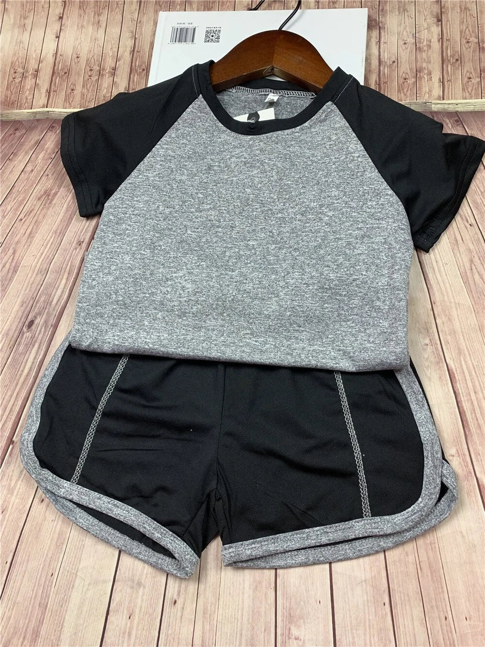 Kids Activewear T-shirt & Gym Shorts Set