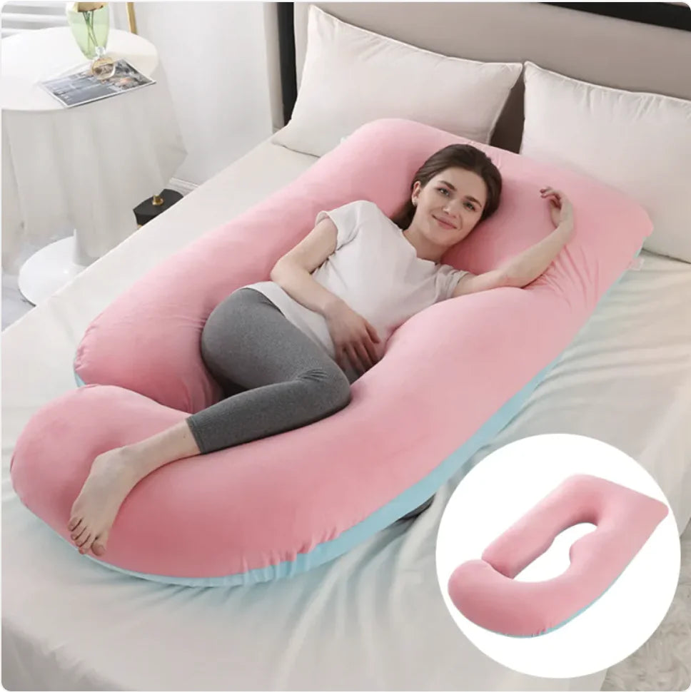 Ultimate J-Shaped Pregnancy Pillow for Comfort & Support