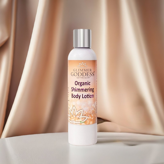 Organic Shimmer Body Lotion with Diamond Glow