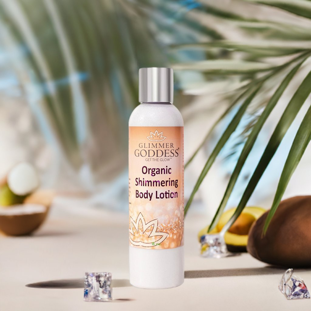 Organic Shimmer Body Lotion with Diamond Glow