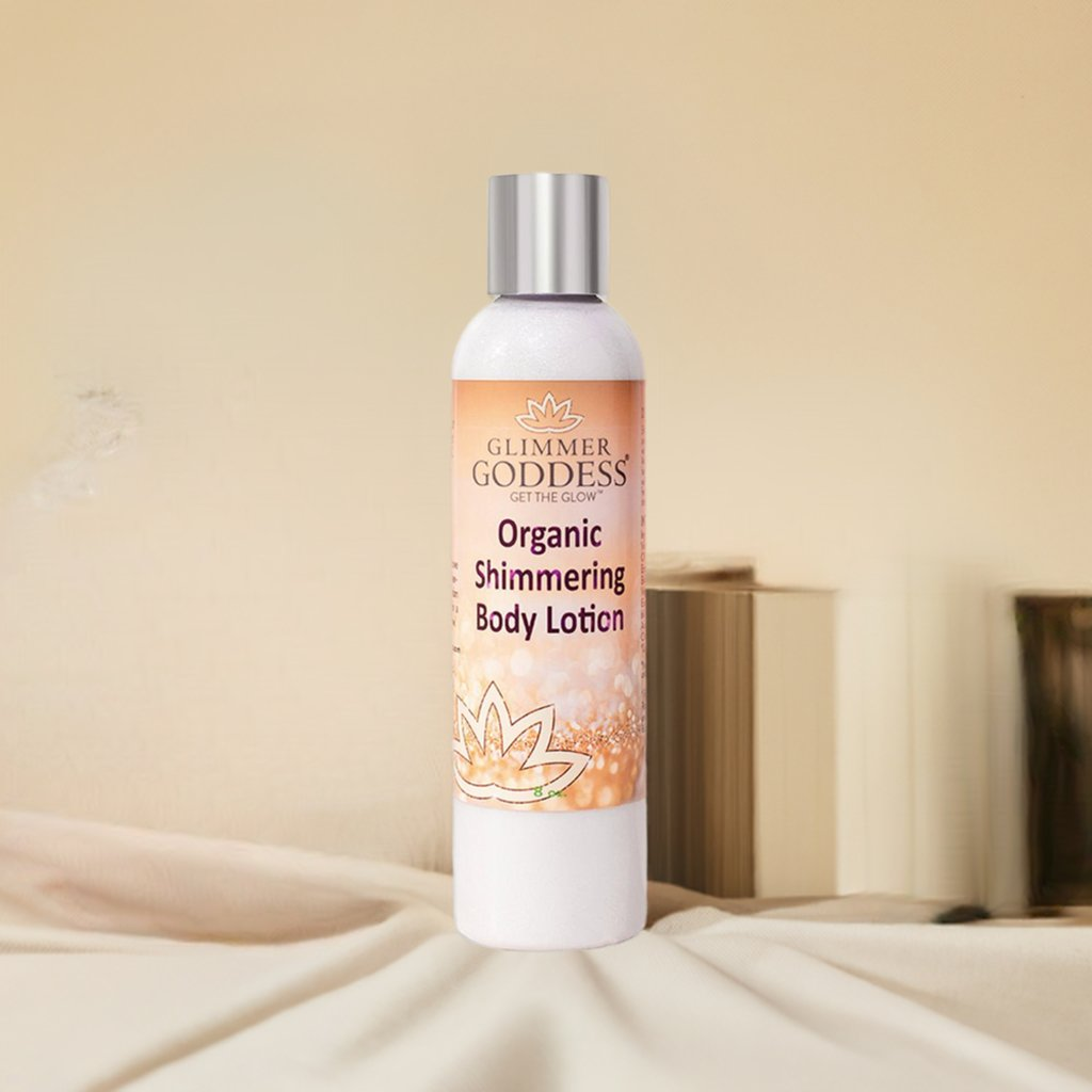 Organic Shimmer Body Lotion with Diamond Glow