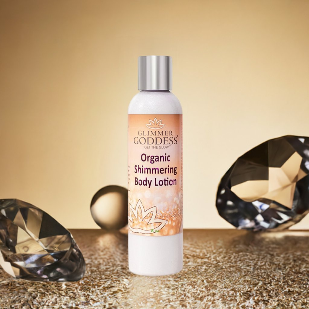 Organic Shimmer Body Lotion with Diamond Glow