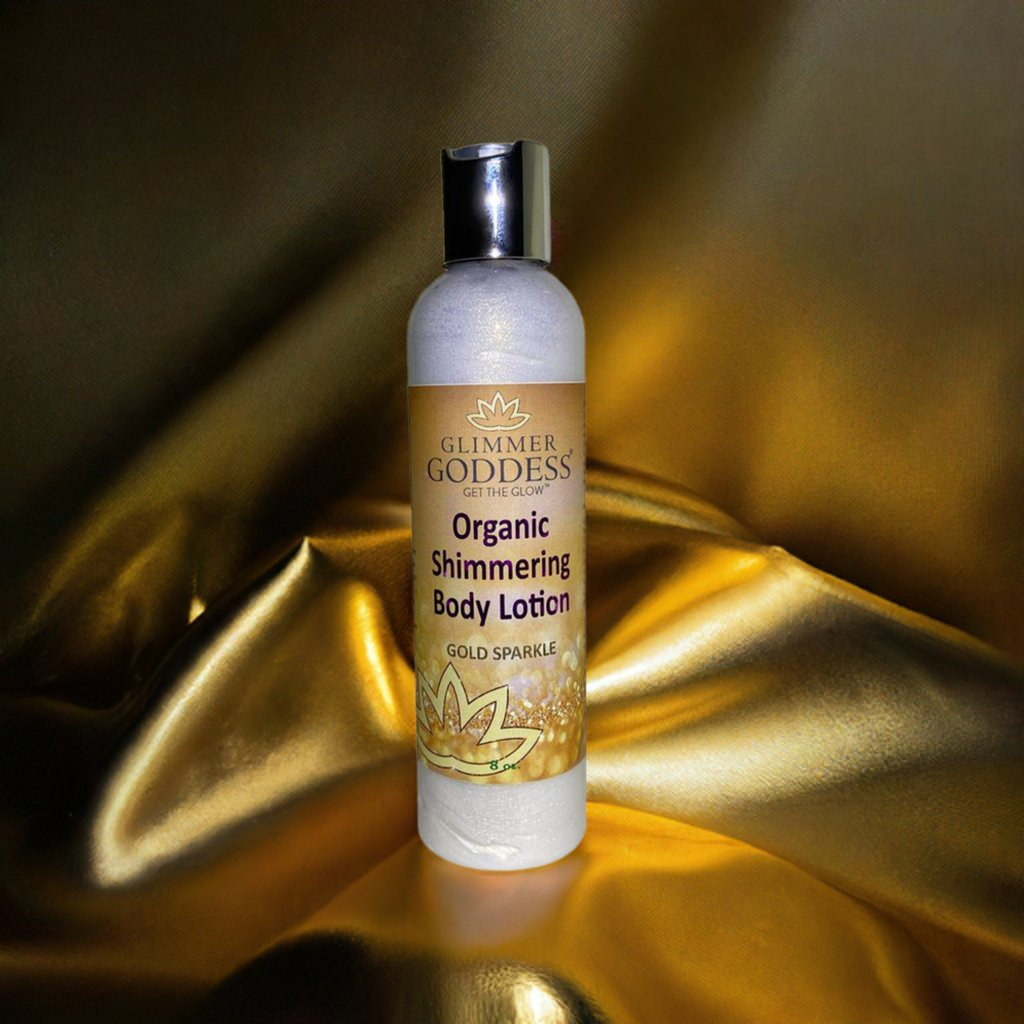 Organic Gold Shimmer Body Lotion - Glow Naturally