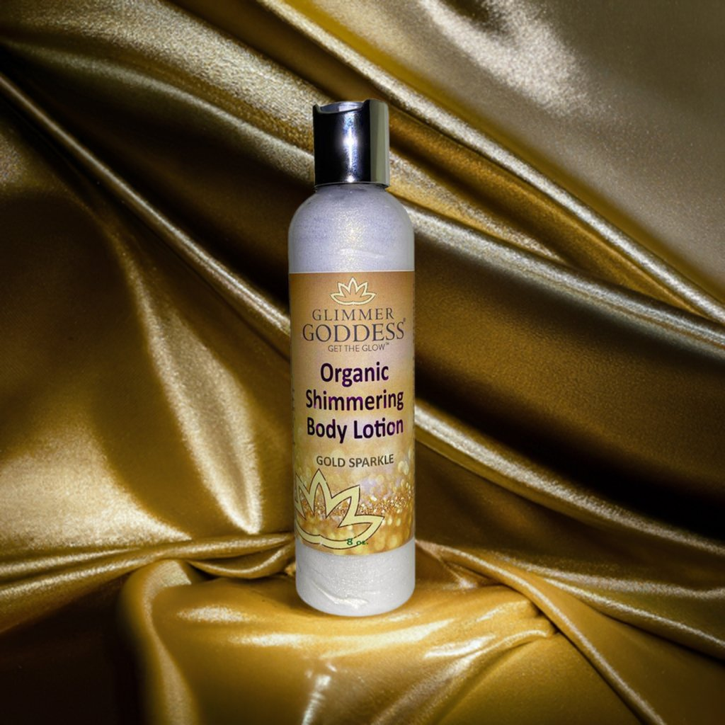 Organic Gold Shimmer Body Lotion - Glow Naturally