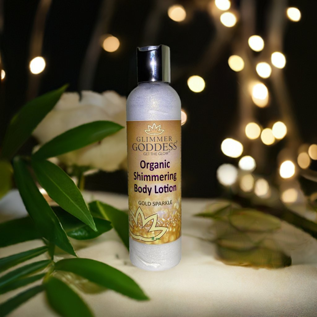 Organic Gold Shimmer Body Lotion - Glow Naturally